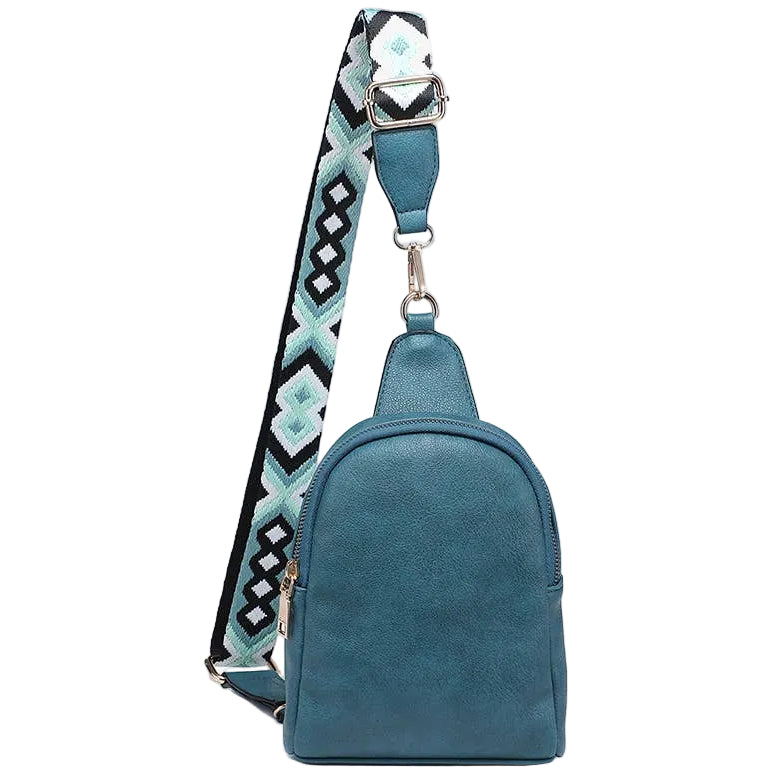 Jen & Co. Ellen Guitar Strap Vegan Leather Sling Bag
