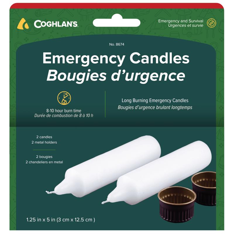 Coghlan's Unscented Emergency Candles - 2 pc.