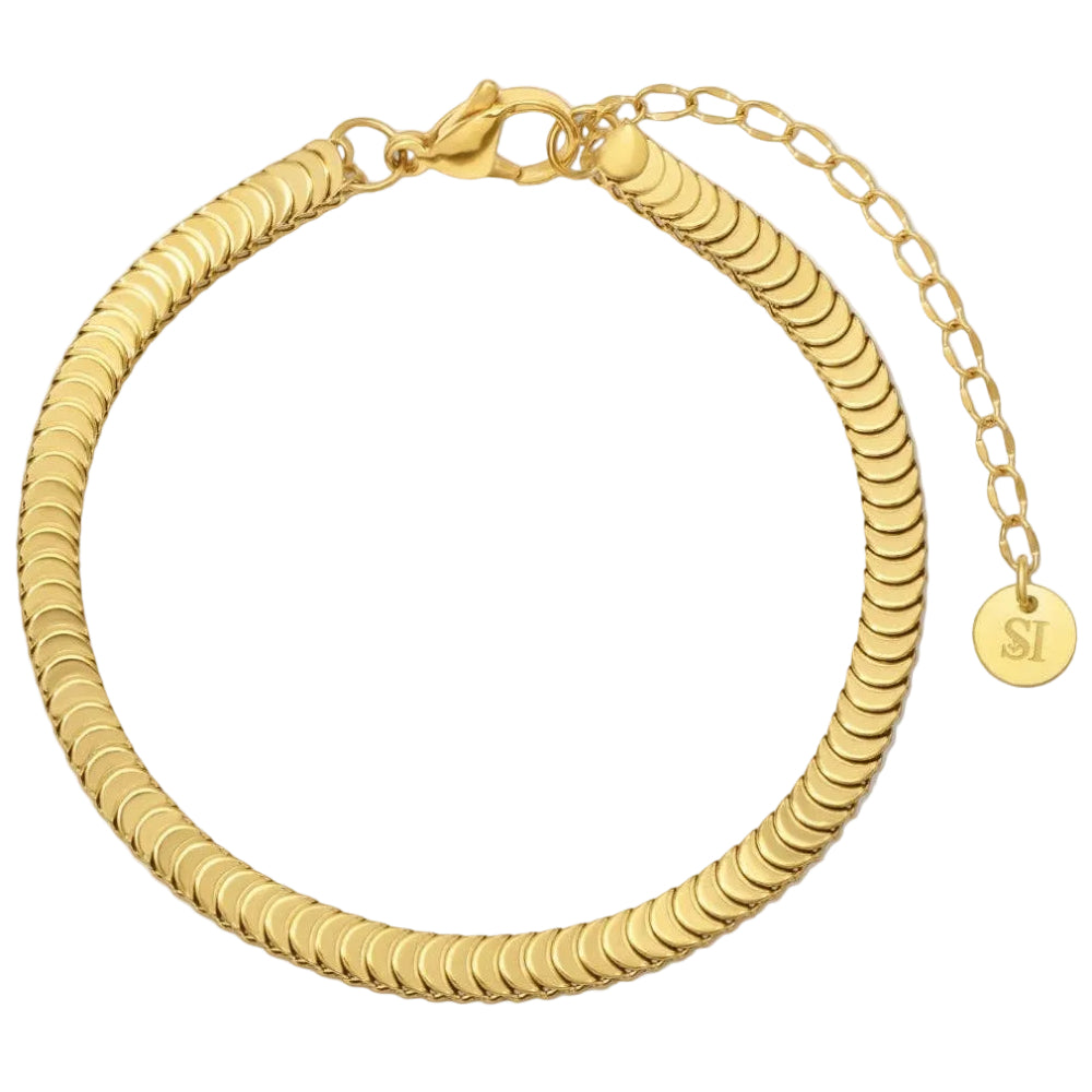 Splendid Iris "Many Moons" Gold Chain Bracelet