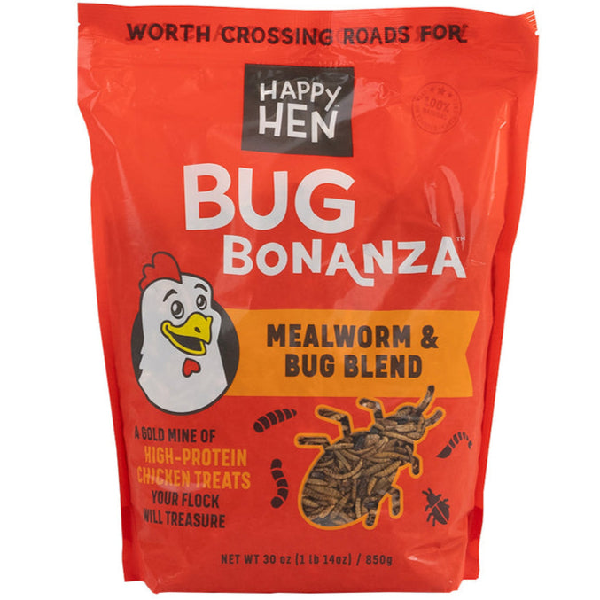 Happy Hen Bug Bonanza Chicken Treats - 30 oz. & 5 lb.