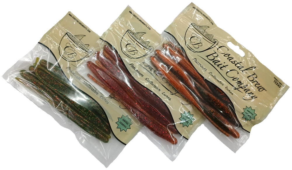 Coastal Brew "Dart" Soft Lures - 5" & 6"