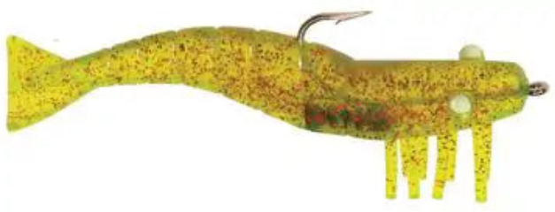 D.O.A. Pre-Rigged 3" Shrimp Scented Soft Lures - 3 pc.