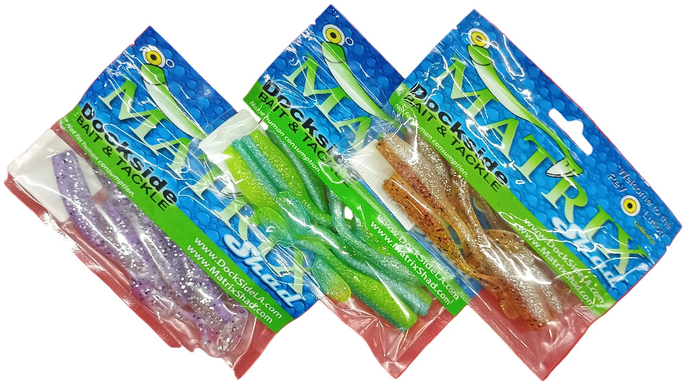 Dockside Matrix 3" Shad Soft Lures - 8 pc.