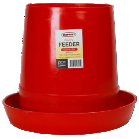 Durvet Plastic Poultry Feeder - 1 lb., 7 lb., & 15 lb.