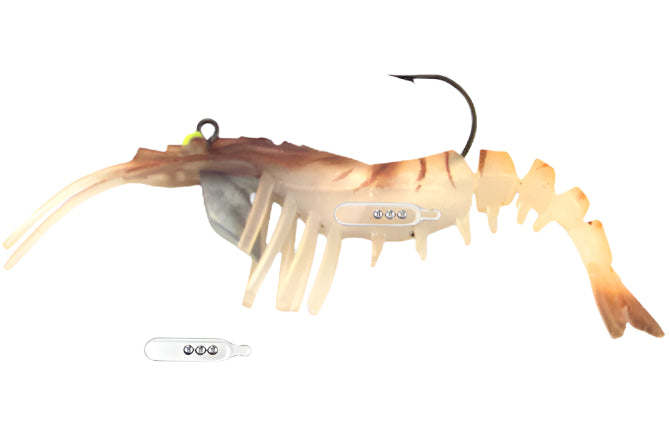 Vudu Rattler Shrimp 3.5" Pre-Rigged Soft Lures - 2 pc.