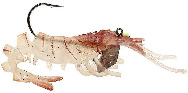 Egret Vudu Jumbo Shrimp 4" Pre-Rigged Soft Lures - 2 pc.