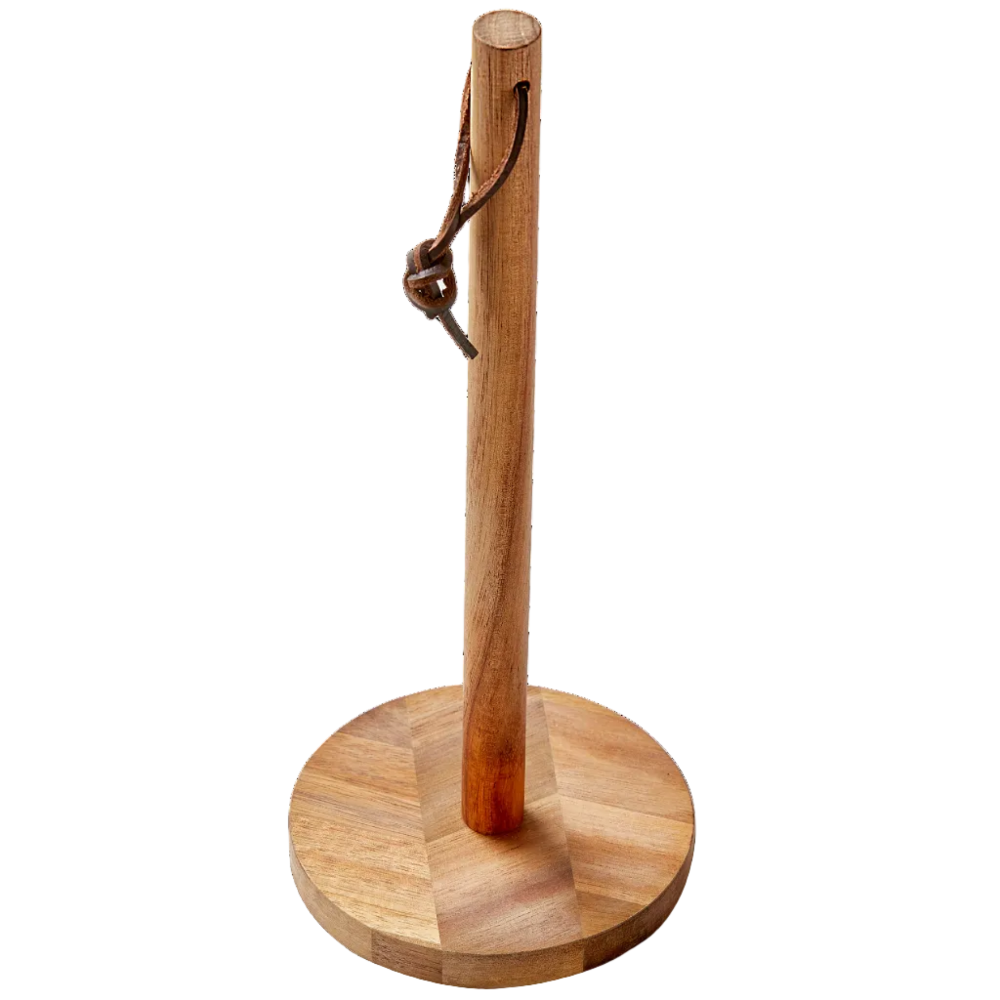 TAG Acacia Wood Standing Paper Towel Holder - 12.75"