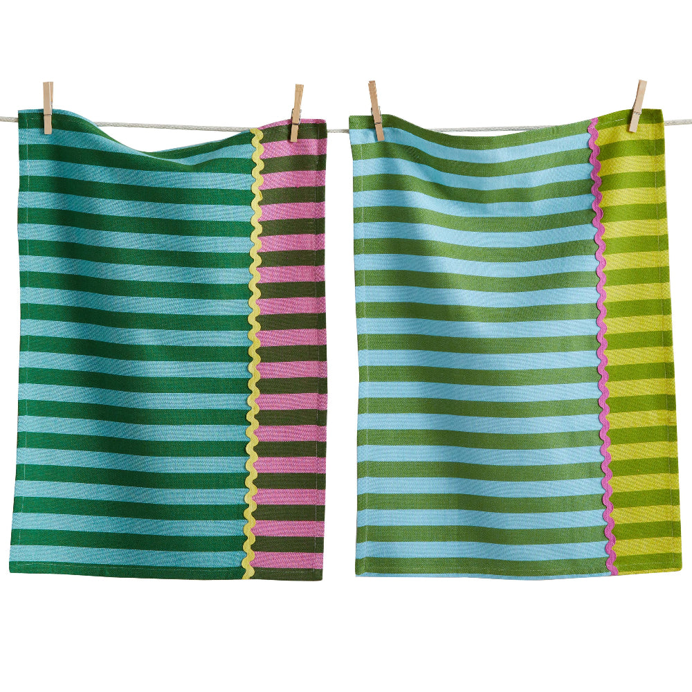 TAG Cabana Stripe Cotton Dish Towels - 2 pc.