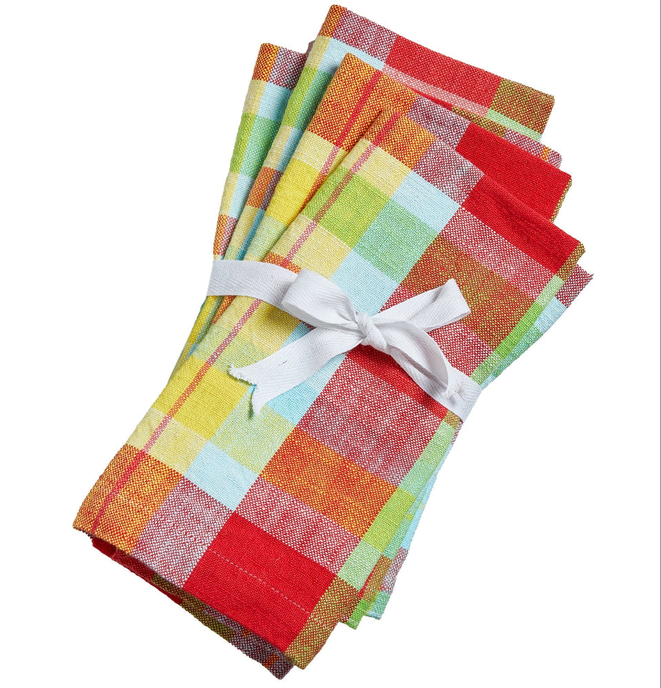TAG Fresh Pick Plaid Cotton Napkins - 4 pc.