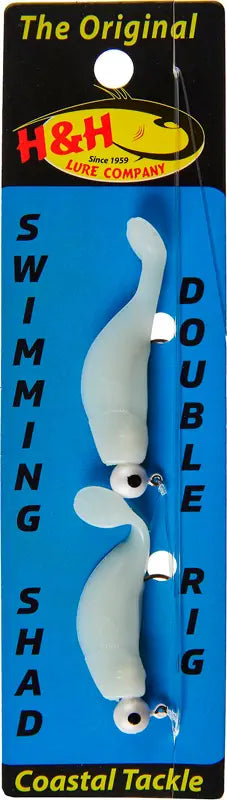 H&H Swimming Shad Double Rig Glow Lures - 1/16 oz. to 1/4 oz.