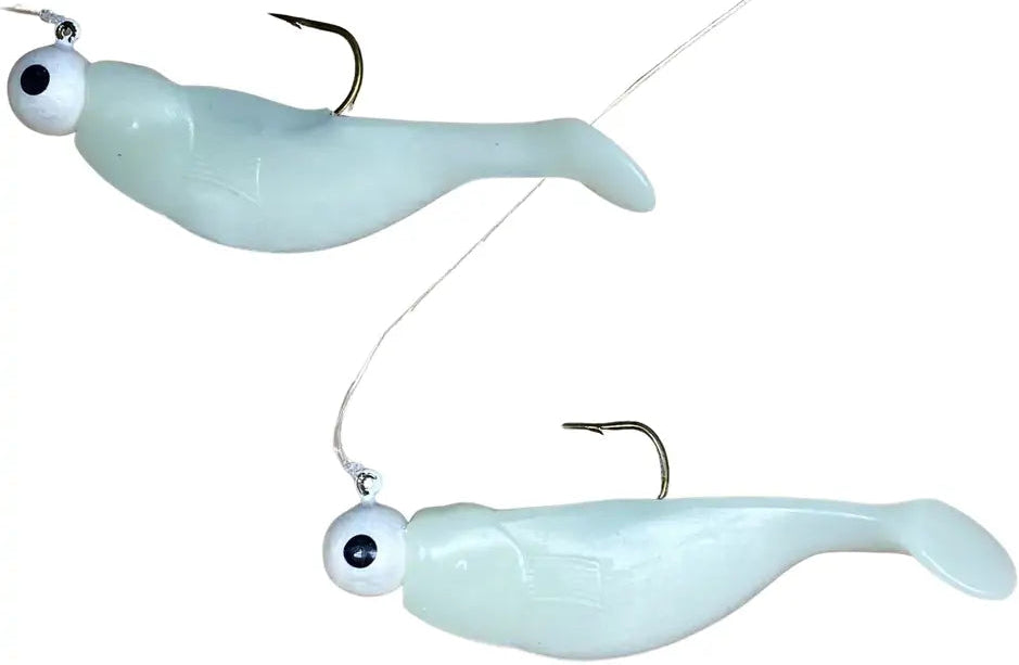 H&H Swimming Shad Double Rig Glow Lures - 1/16 oz. to 1/4 oz.