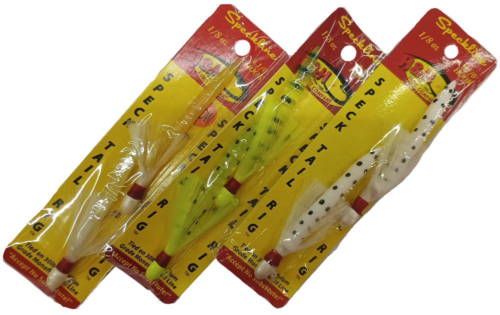 H&H Speckline Speck Tail 1/8 oz. Double Rig Lures
