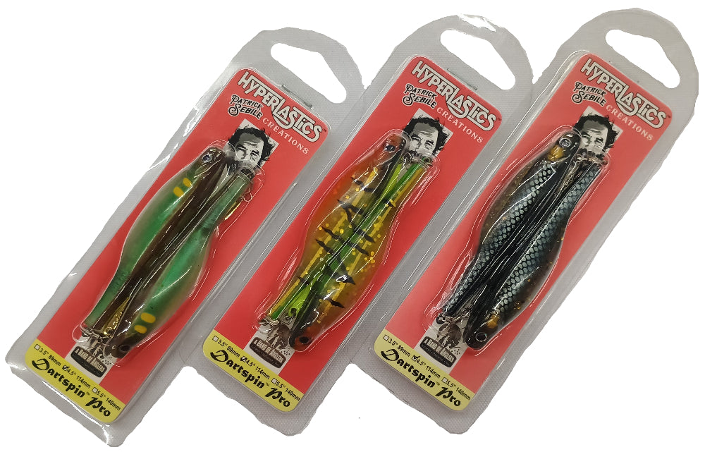 Hyperlastics Dartspin Pro 4.5" Pre-Rigged Soft Lures