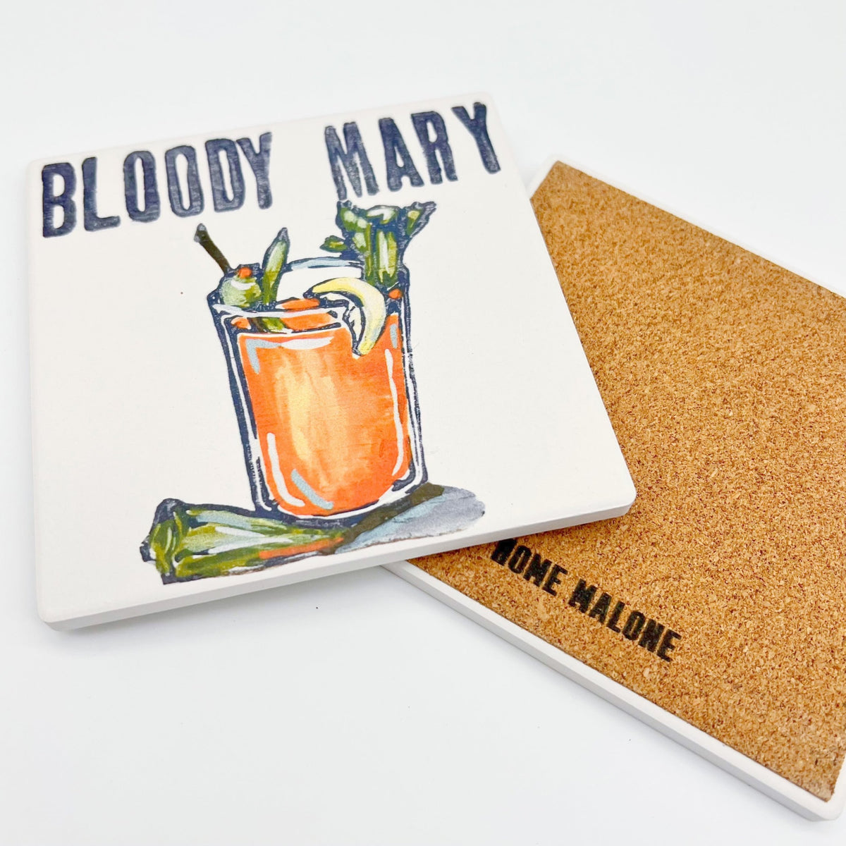 Home Malone New Orleans Style Stone Coasters - 4.25" x 4.25"