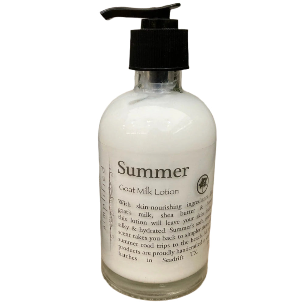 Simplified Soap Goat Milk Lotion - 1 oz. to 16 oz.