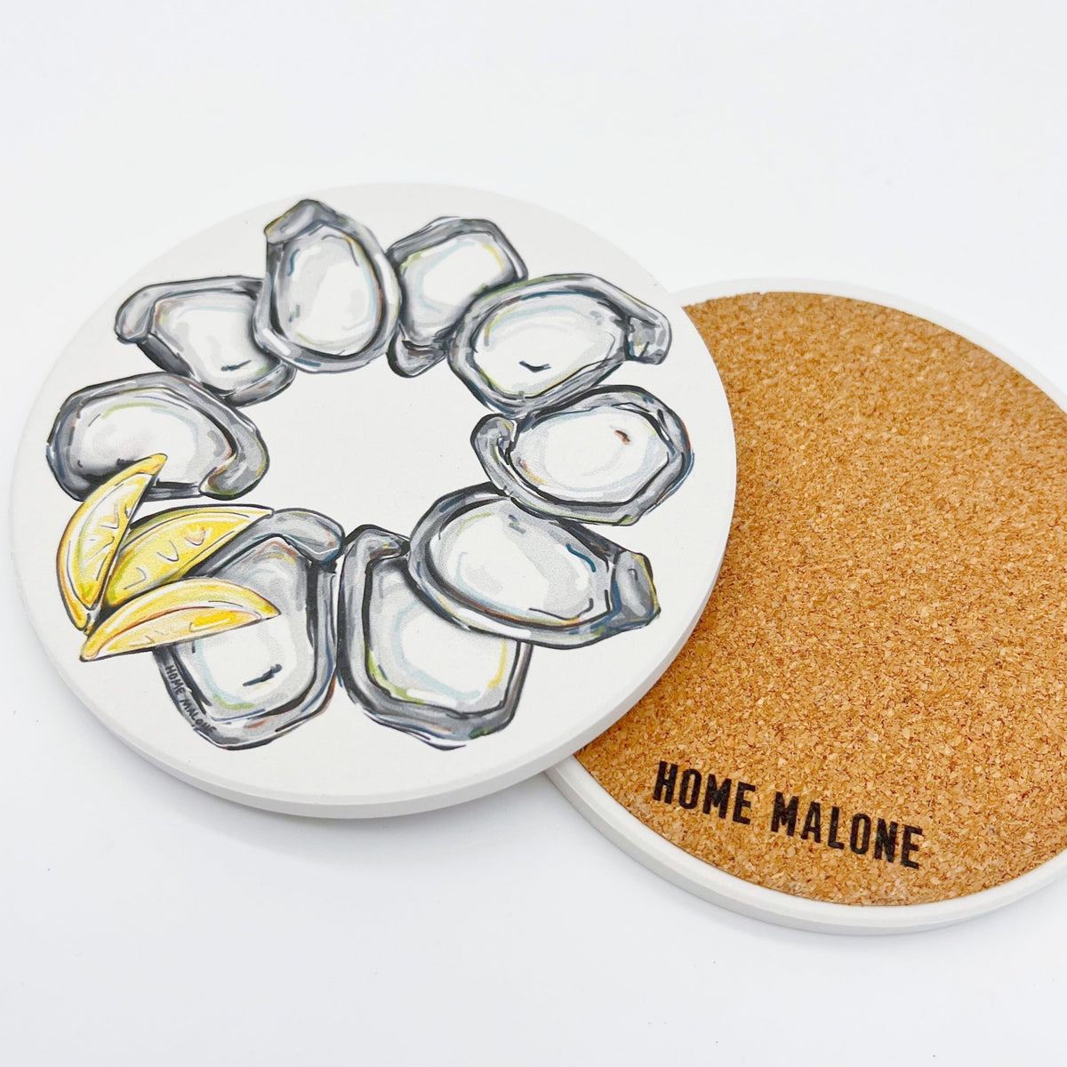 Home Malone New Orleans Style Stone Coasters - 4.25" x 4.25"