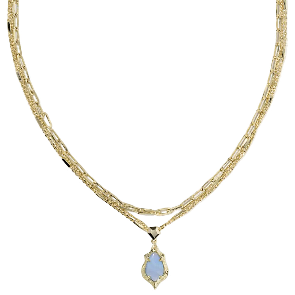 Kendra Scott Adriana Gold Scalloped Multi-Strand Necklace