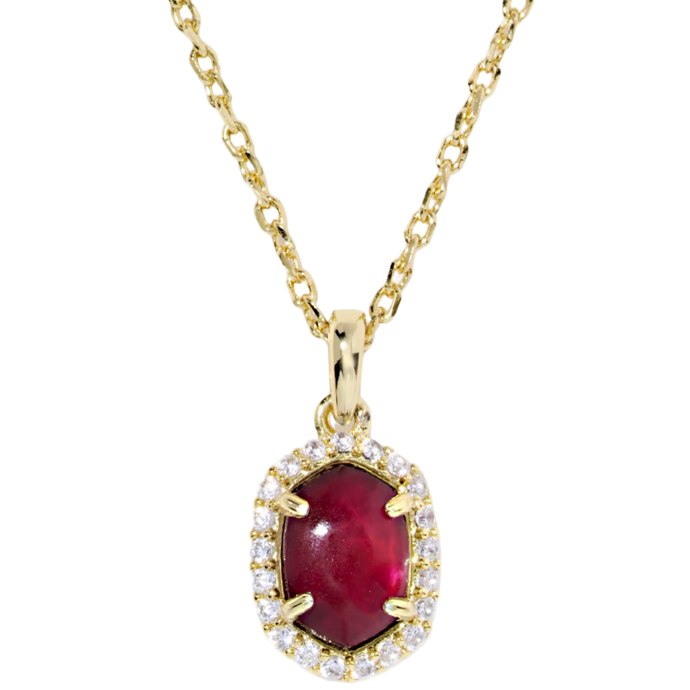 Kendra Scott Daphne Crystal Frame Short Pendant Necklace