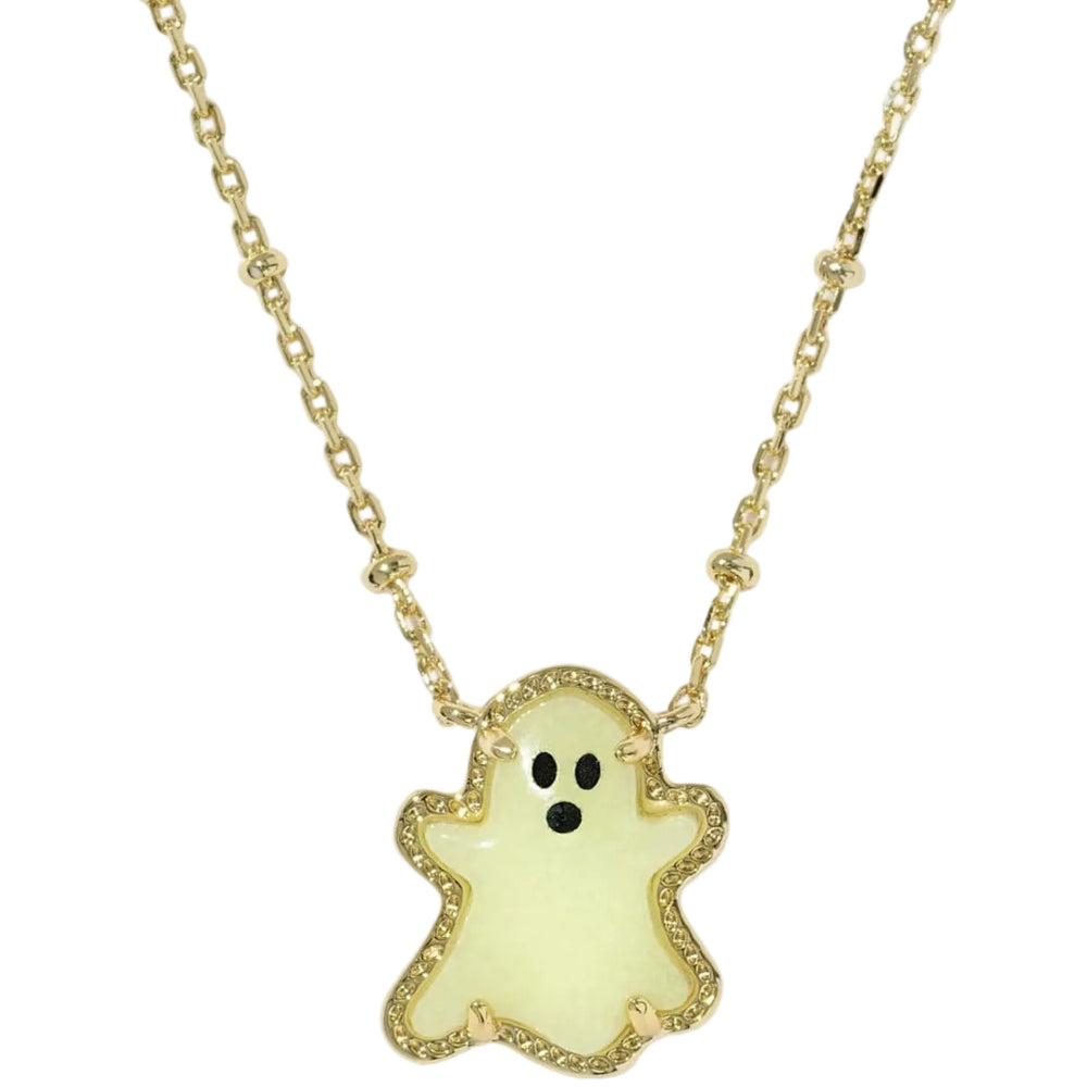Kendra Scott Gold Glow-in-the-Dark Ghost Pendant Necklace