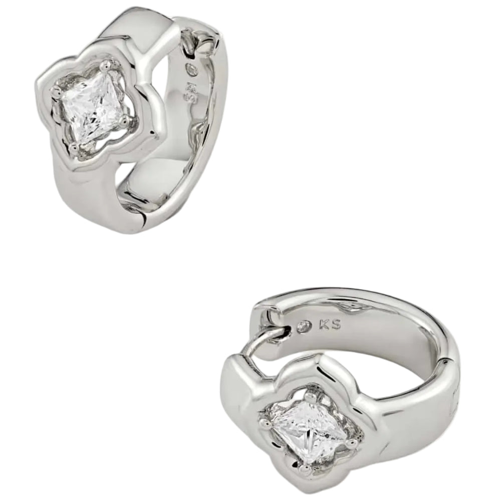 Kendra Scott Mallory Crystal Huggie Earrings