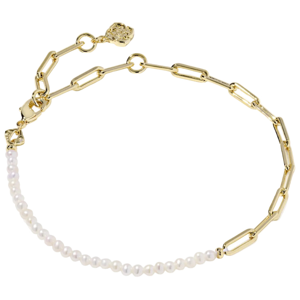 Kendra Scott Markie Gold Half-Chain Bracelet