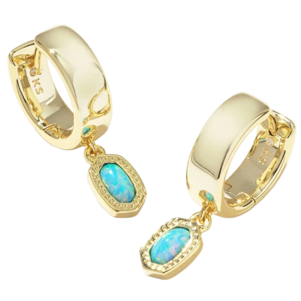 Kendra Scott Mini Ellie Gold Wide Huggie Earrings