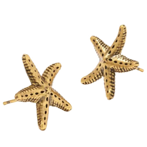 Kendra Scott Parker Starfish Gold Stud Earrings