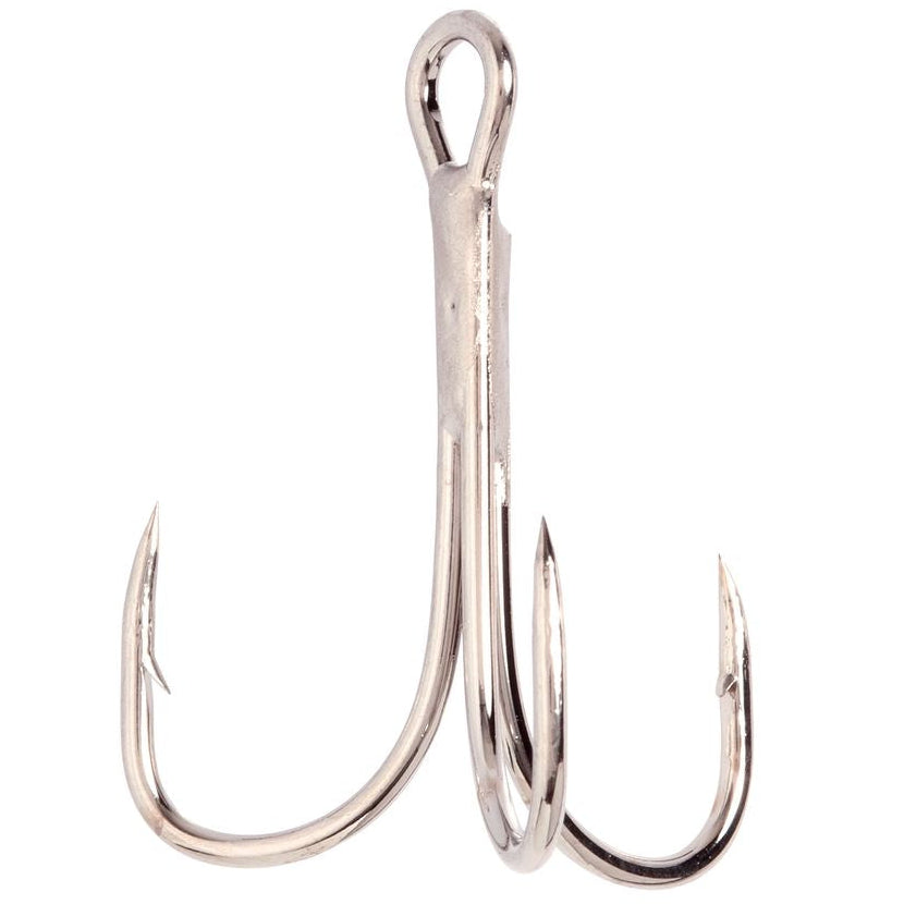 Eagle Claw Lazer Sharp Nickel 2x Treble Hooks