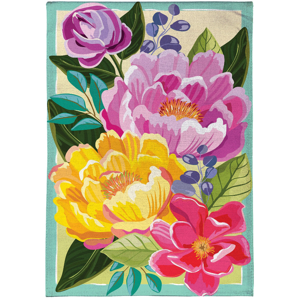 Evergreen Floral Themed Garden Flags - 12.5" x 18"