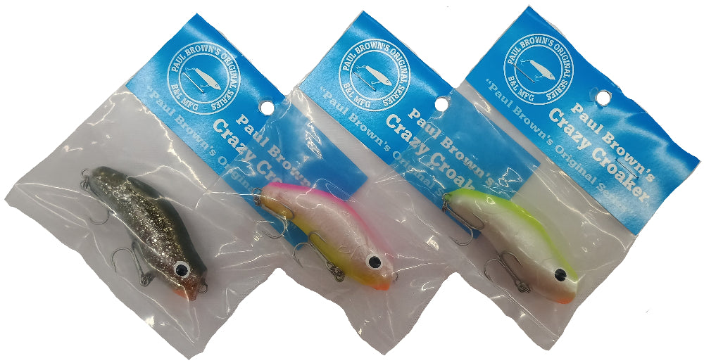 Paul Brown's Crazy Croaker Soft Lures - 2.75"