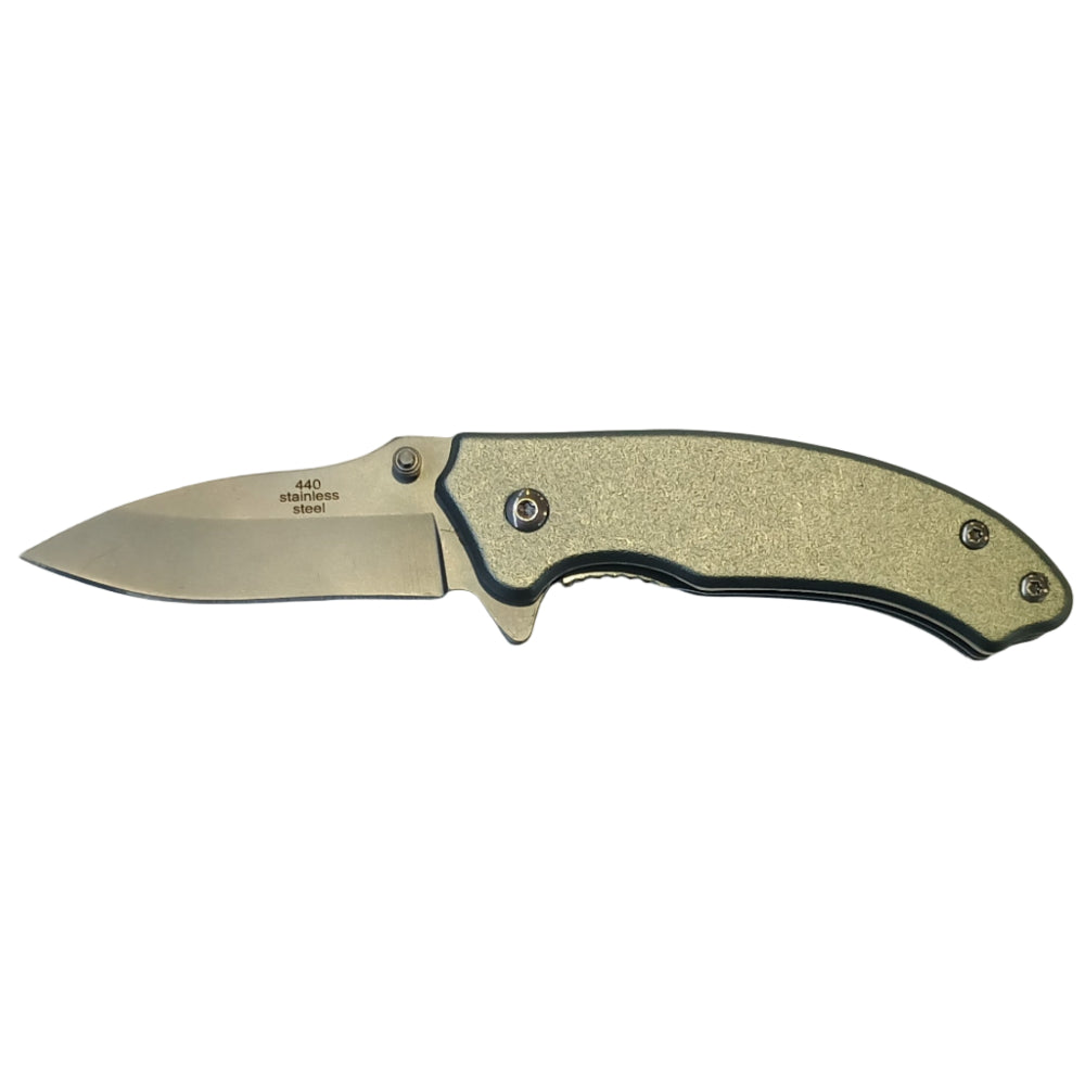 Marlin Matte Gray Stainless Steel Folding Knife - 2.5"