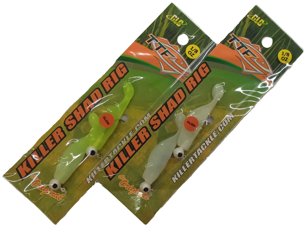 Texas Tackle Factory Killer Shad Double Rig Lures - 1/16 oz. to 1/4 oz.