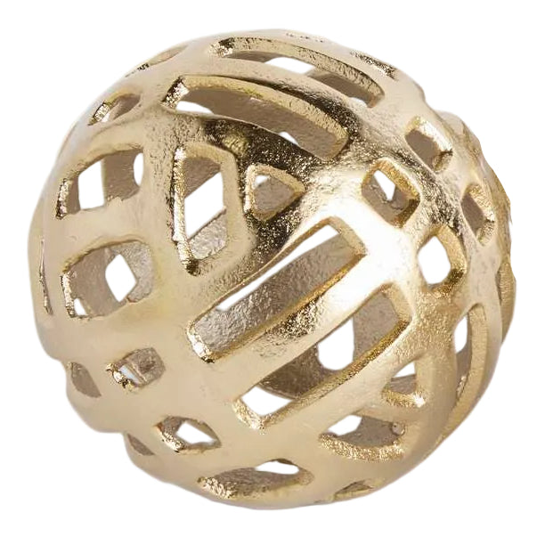 Napa Candace Cast Aluminum Gold Décor Ball - 4"