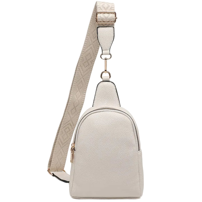 Jen & Co. Ellen Guitar Strap Vegan Leather Sling Bag