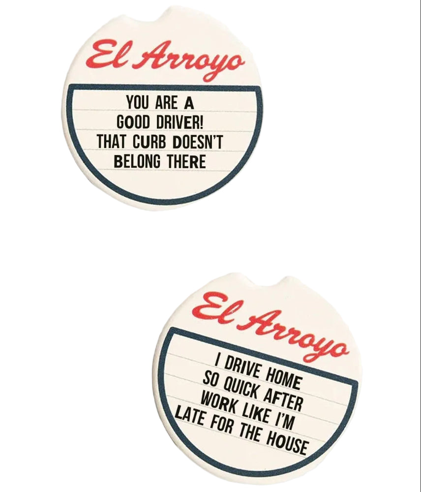 El Arroyo Ceramic Car Coasters - 2 pc.