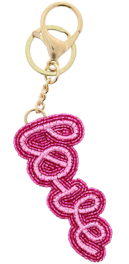 Jane Marie "Love" Beaded Keychain
