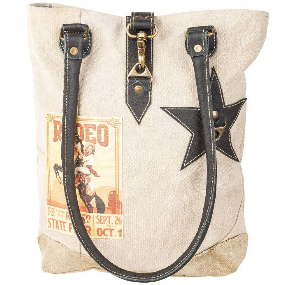 Clea Ray Canvas Rodeo State Fair Tote