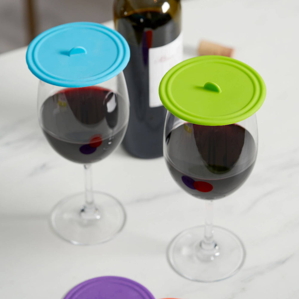 TRUE Dome Silicone Wine Glass Covers - 4 pc.