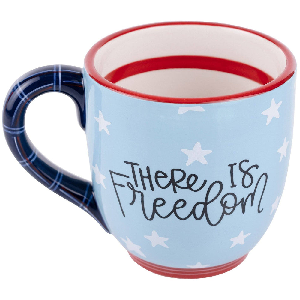 Glory Haus Ceramic "There Is Freedom / Where The Lord Is" Mug - 16 oz.