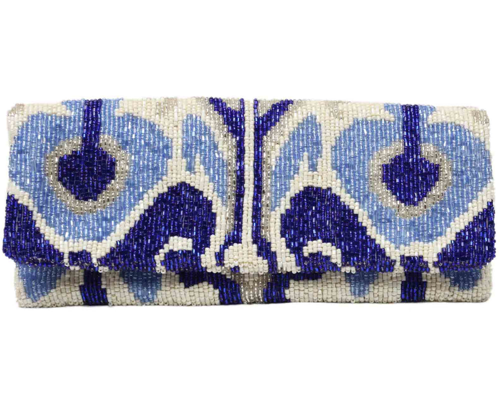 Tiana Designs Handmade Mini Beaded Clutch Bag - 6.5" x 4.25"