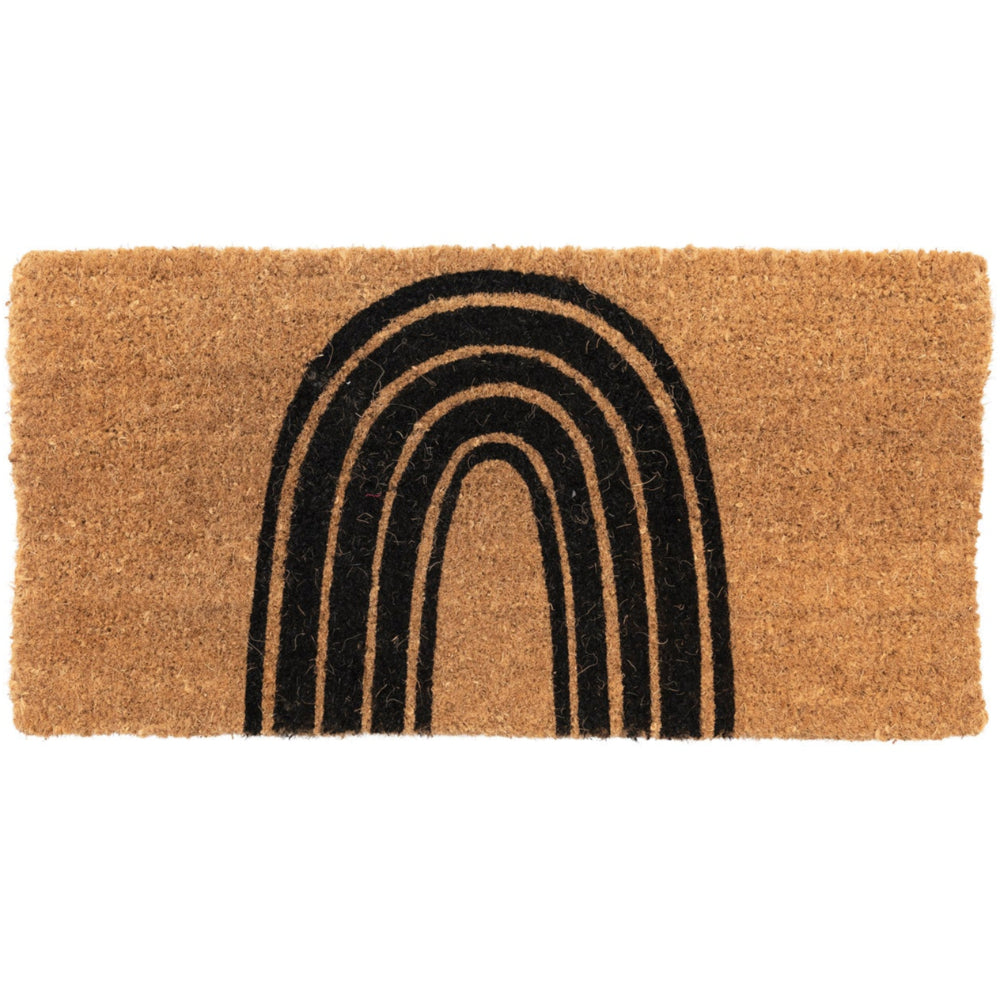 Rainbow Motif Coir Mat - 16" x 32"