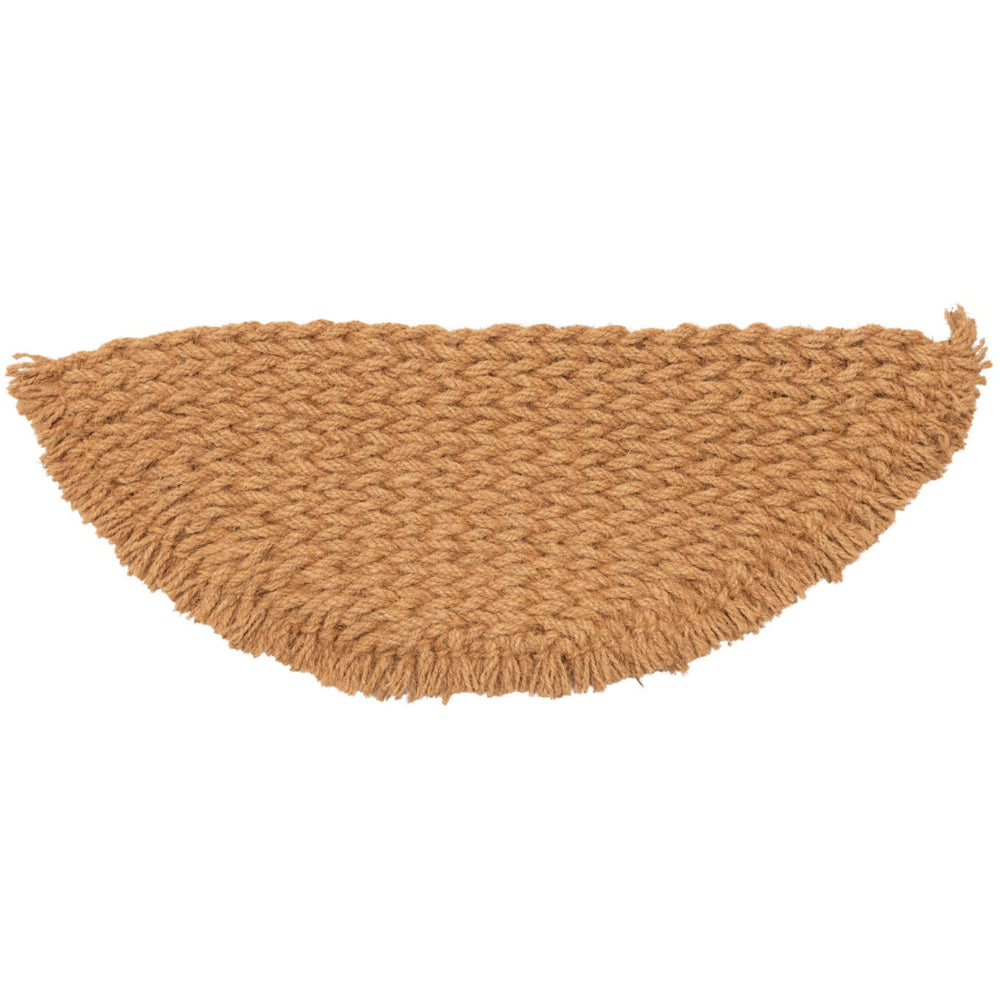 Half-Circle Fringed Coir Mat - 16" x 48"