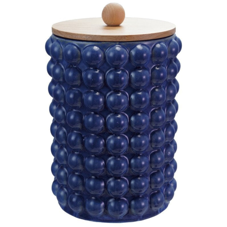Creative Co-Op Stoneware Knobbed Dry Goods Cannisters