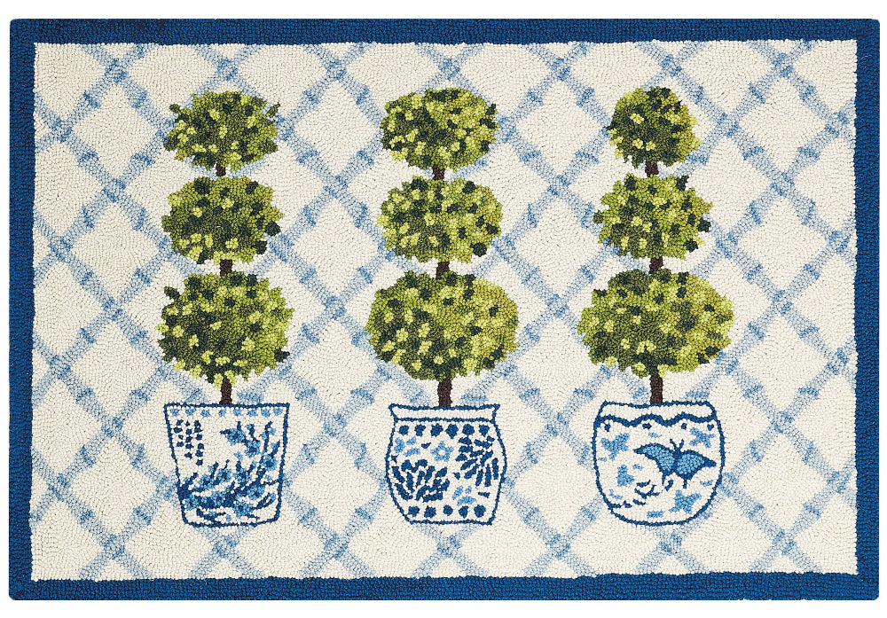 Peking Handicraft Hook-and-Loop Wool Rugs - 2' x 3'