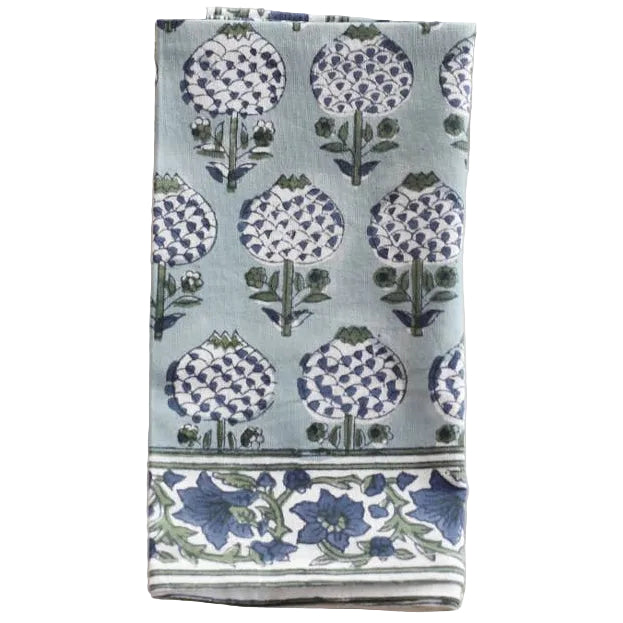 Pacific & Rose Block-Printed Cotton Napkins - 4 pc.