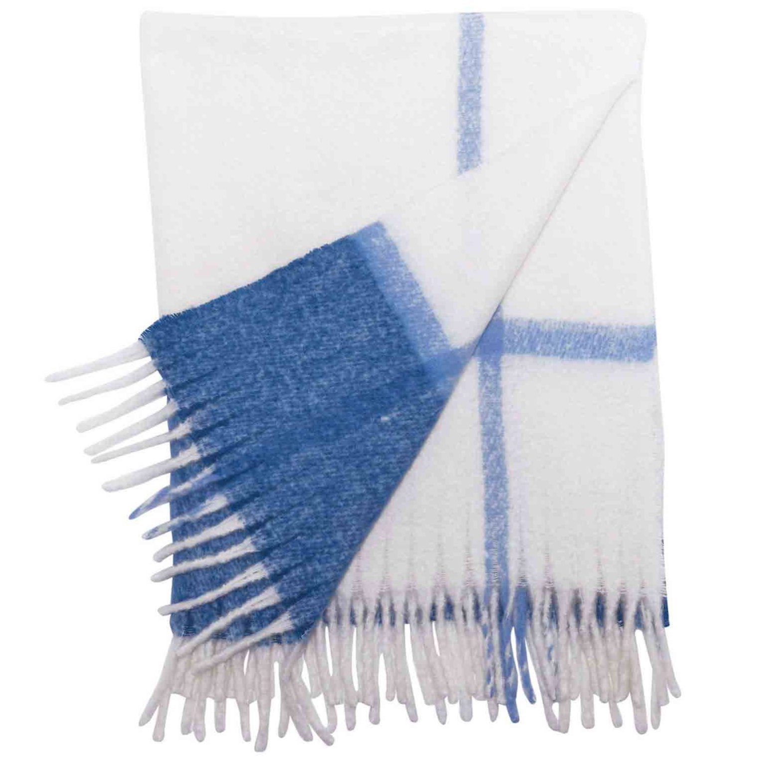 RockFlowerPaper Navy Accent Cuddle Throw Blanket - 50" x 60"