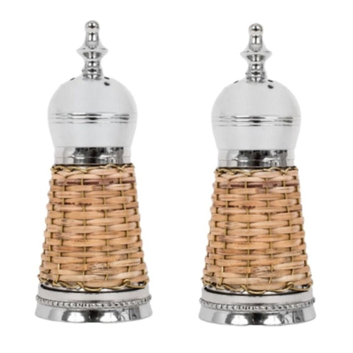 Enchanted Home Basketweave Salt & Pepper Shakers - 2 pc.