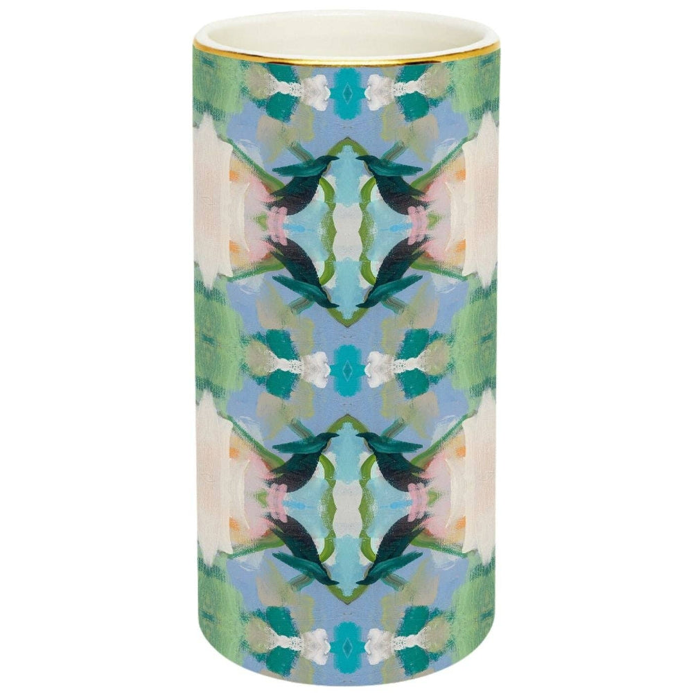 Laura Park Ceramic Island House Vase - 3" x 7"