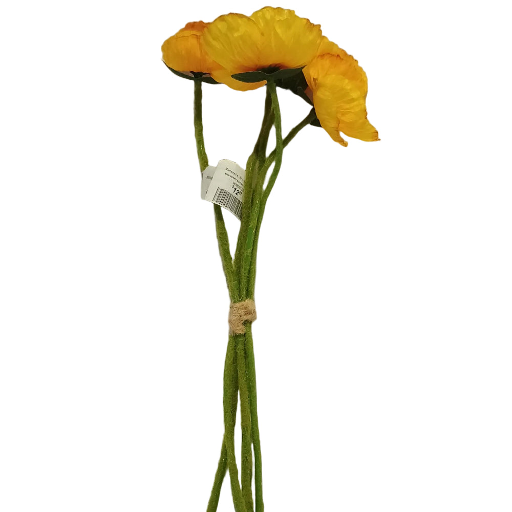 Napa Faux Mini Poppies Bundle - 11"