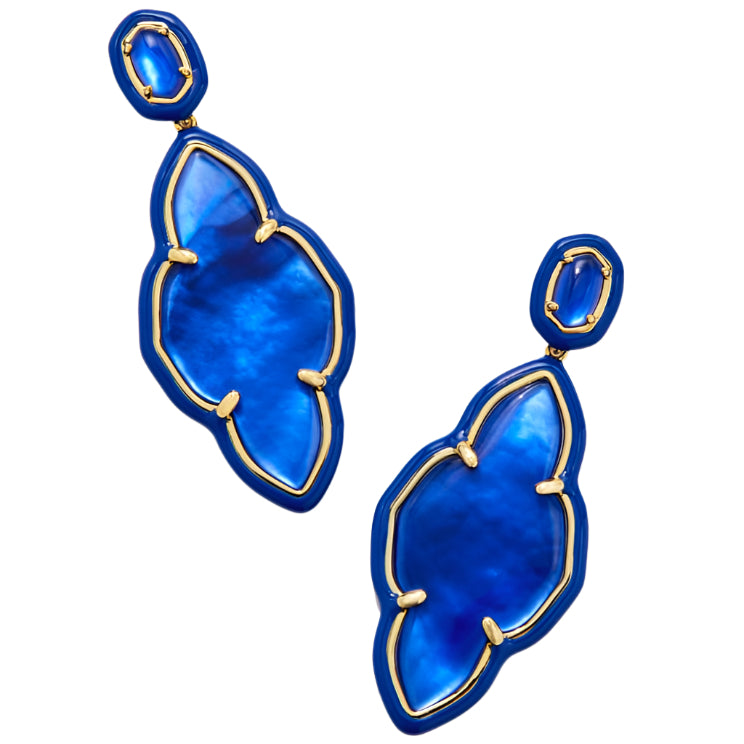 Kendra Scott Abbie Gold Enameled Earrings